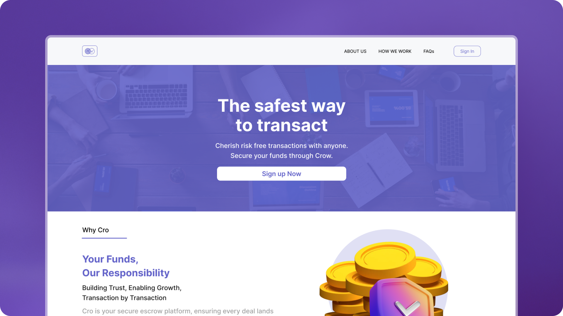 Website screens
