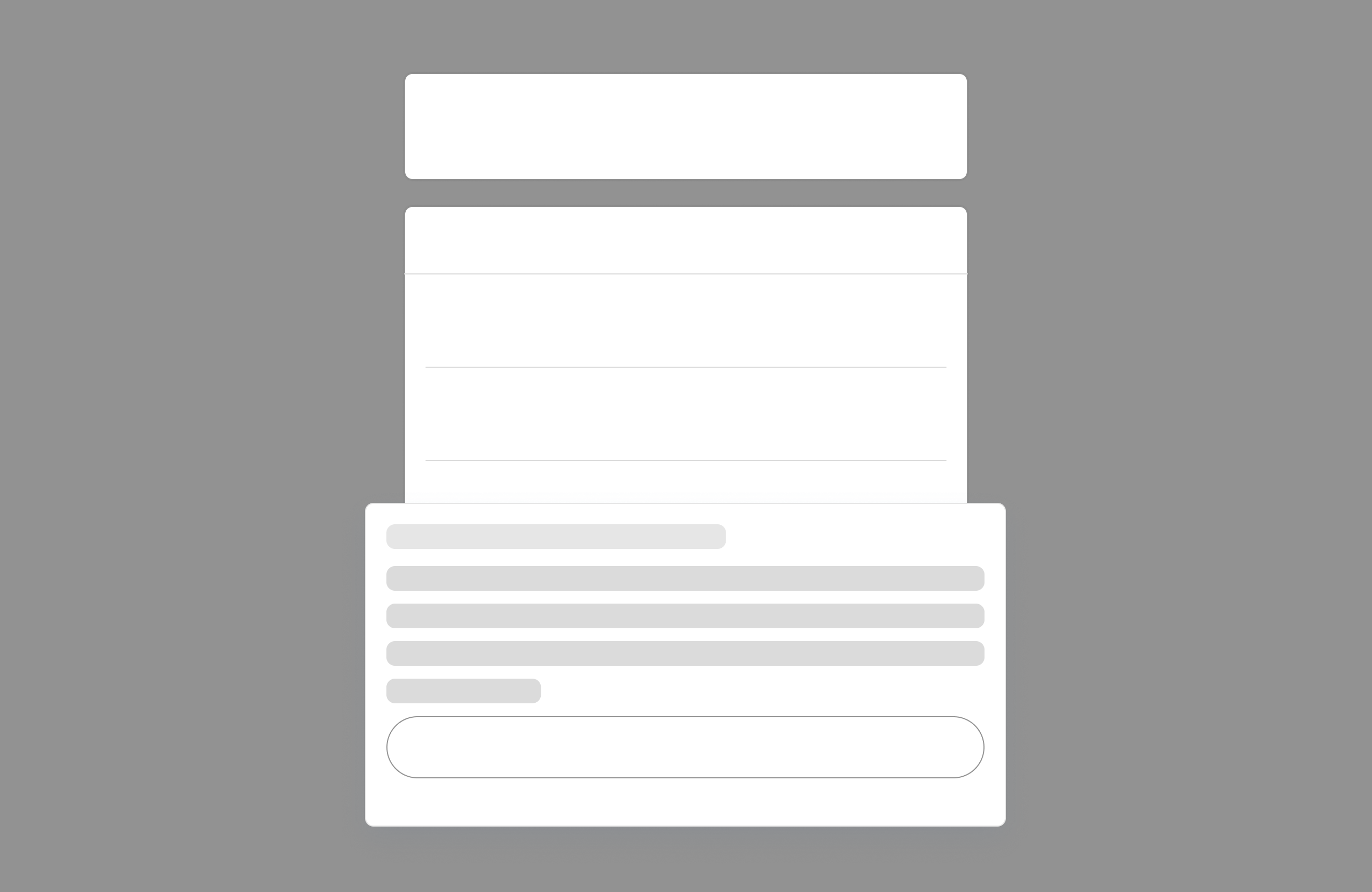 Bottom sheet layout variant