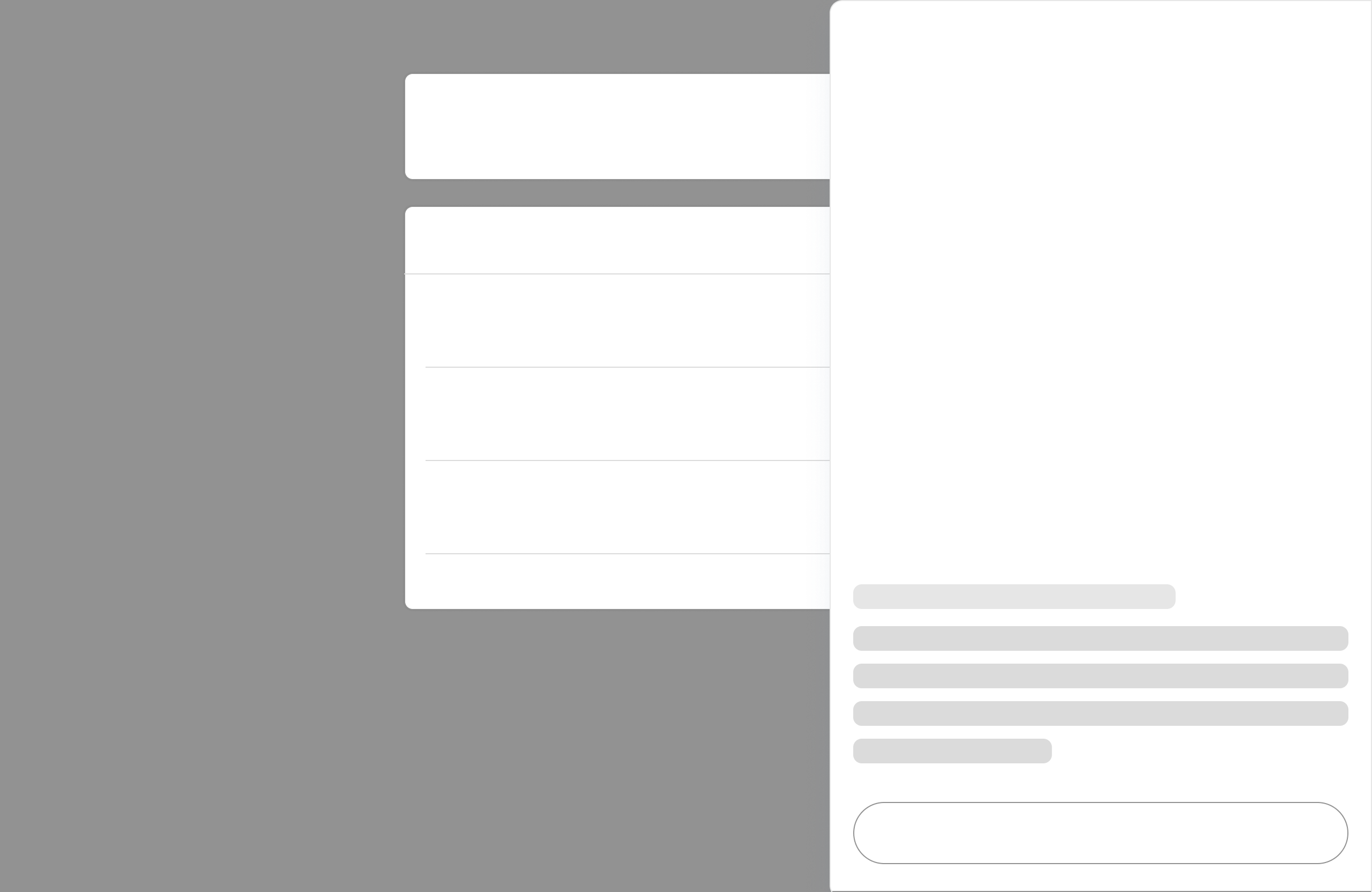Overlay right panel layout variant